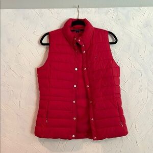 Tommy Hilfiger Bright Red Quilted Vest